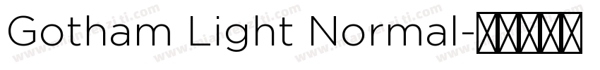Gotham Light Normal字体转换